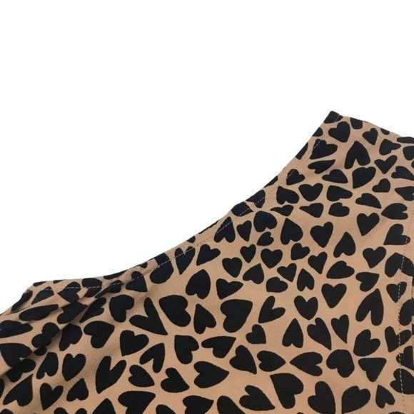 ANN TAYLOR Hearts Sleeveless Blouse Size S - Picture 2 of 6